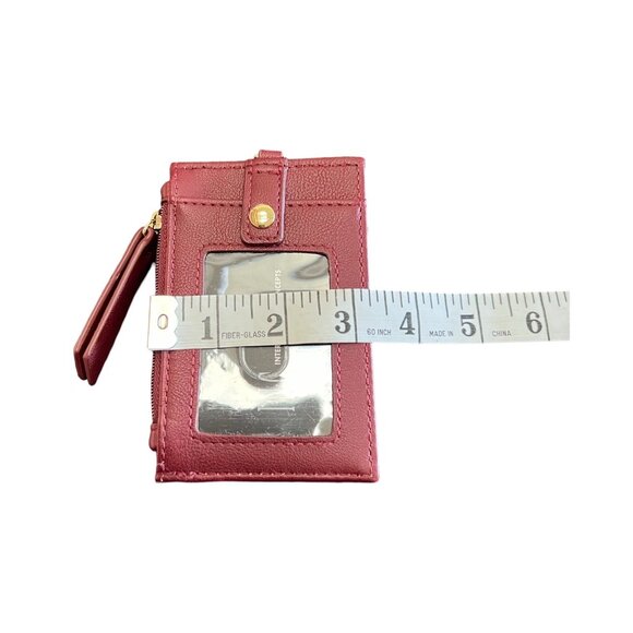 INC International Concepts Burgundy Snakeskin Print Passport Holder Set - Picture 7 of 8